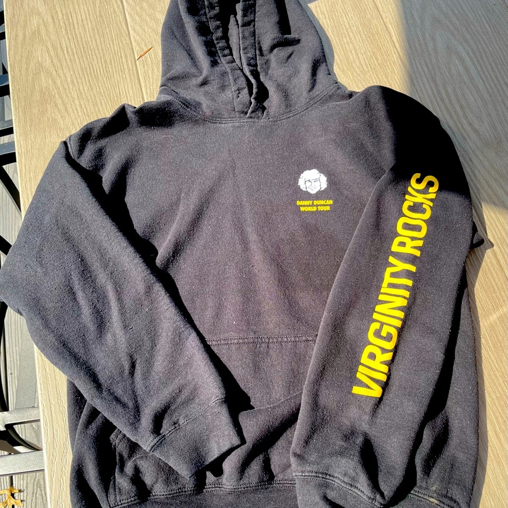 Danny Duncan “Virginity Rocks” hoodie. Young men’s